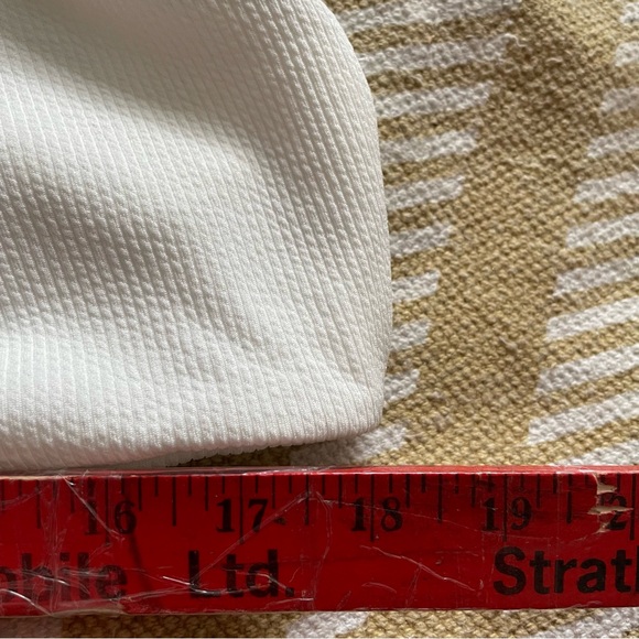 ✌️2/$10✌️ White Tie-Front Ribbed Plus Size Bikini Top - Size 3X - Picture 14 of 14